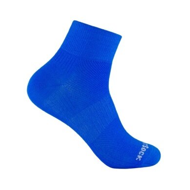 Wrightsock Sportsocken Quarter Coolmesh II (dünn, atmungsaktiv, bequem) blau - 1 Paar