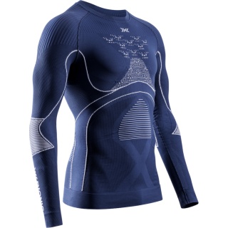 X-Bionic Funktions-Langarmshirt Rundhals Energy Accumulator 4.0 Unterwäsche marineblau/weiss Herren