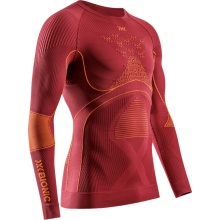 X-Bionic Funktions-Langarmshirt Rundhals Energy Accumulator 4.0 Unterwäsche weinrot/orange Herren