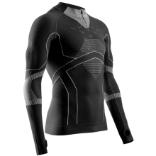 X-Bionic Funktions-Langarmshirt Energy Accumulator Light Half Zip Unterwäsche schwarz/grau Herren