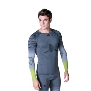 X-Bionic Langarmshirt Invent FX (temperaturregulierung) Unterwäsche grau/lime Herren