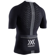 X-Bionic Fahrrad-Shirt The Trick 4.0 Full-Zip Kurzarm schwarz Herren