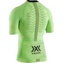 X-Bionic Fahrrad-Shirt Full-Zip The Trick 4.0 Kurzarm limegrün Herren