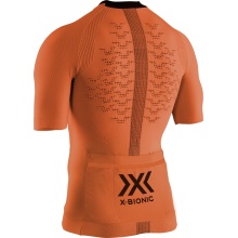X-Bionic Fahrrad-Shirt The Trick 4.0 Full-Zip Kurzarm orange Herren