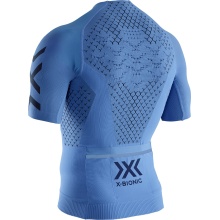 X-Bionic Fahrrad-Shirt Twyce 4.0 Kurzarm-Full-Zip blau Herren