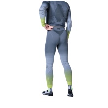 X-Bionic Funktionshose Invent FX Pant (maximale Bewegungsfreiheit) lang Unterwäsche grau/lime Herren