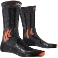 X-Socks Trekkingsocke Trek X Merino 4.0 dunkelgrau/orange - 1 Paar