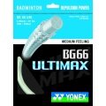 Besaitung mit Badmintonsaite Yonex BG 66 Ultimax (Power+Komfort) weiss
