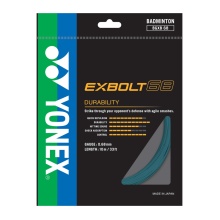 Yonex Badmintonsaite Exbolt 68 (Haltbarkeit) türkisblau 10m Set