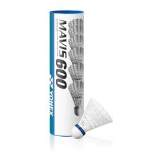 Yonex Badmintonbälle Mavis 600 Nylon weiss Dose <b>10x6er im Karton </b>