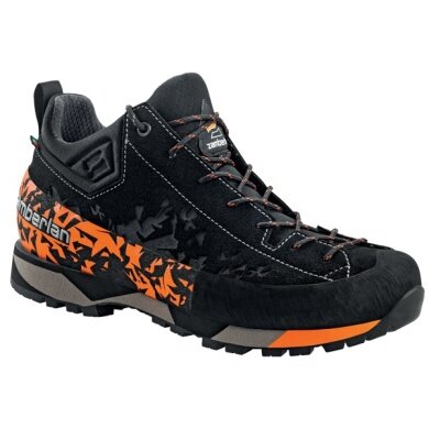 Zamberlan Wanderschuhe Salathe GTX RR (Zustieg, Veloursleder, wasserdicht) schwarz/orange Herren