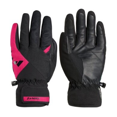 Zanier Winterhandschuhe Saalbach.GTX (winddicht, wasserdicht) schwarz/fuchsia