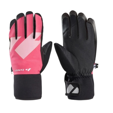 Zanier Winterhandschuhe Shredder.STX (optimalen Tragekomfort) schwarz/fuchsia/rosa Kinder