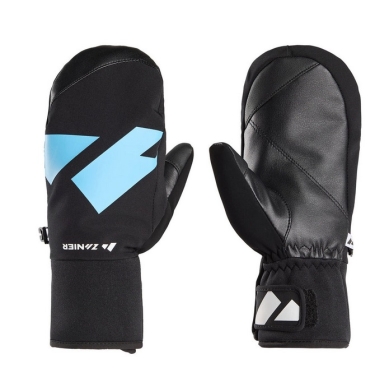 Zanier Winterhandschuhe Shredder.STX Mitten (optimalen Tragekomfort) schwarz/royalblau Kinder