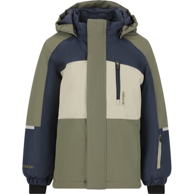 Zigzag Winter-Skijacke Scout W-PRO 10.000 (wasserdicht, winddicht) khaki/blau/beige Kinder