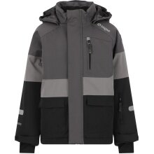 Zigzag Winter-Skijacke Taylora W-PRO 15.000 (4-Wege-Stretch, wasserdicht, winddicht) grau/schwarz Kinder