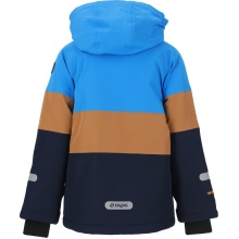 Zigzag Winter-Skijacke Taylora W-PRO 15.000 (4-Wege-Stretch, wasserdicht, winddicht) blau/braun Kinder