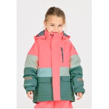 Zigzag Winter-Skijacke Taylora W-PRO 15.000 (4-Wege-Stretch, wasserdicht, winddicht) pink/grün Mädchen