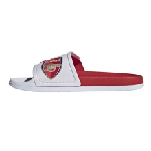 adidas Badeschuhe Adilette TND Arsenal London (Klettverschluss, Cloudfoam Zwischensohle) weiss/rot - 1 Paar