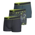 adidas Unterwäsche Boxershorts Trunk Active Micro Flex Eco - mehrfarbig bunt - 3 Stück