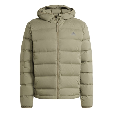 adidas Winter-Daunenjacke Helionic Stretch Hooded (wasserabweisend) olivegrün Herren