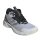 adidas Hallen-Indoorschuhe CrazyFlight 5 Mid weiss/silber/schwarz Damen