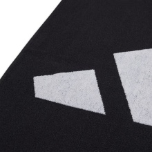 adidas Handtuch (100% Baumwolle) schwarz/weiss 140x70cm