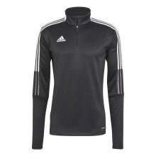 adidas Sport-Langarmshirt Tiro 21 Warm (rec. Polyester, Stehkragen) schwarz Herren