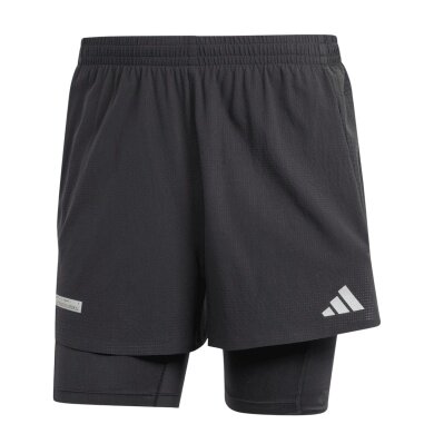 adidas Laufhose Ultimateadidas 2in1 (integrierte kurze Tight) kurz schwarz Herren