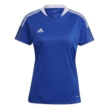 adidas Sport-Shirt Tiro 21 Trikot (Mesh-Einsätze) royalblau Damen