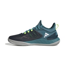 adidas Tennisschuhe adizero Ubersonic 4.1 Clay/Sandplatz/Leichtigkeit blaugrün/weiss Herren