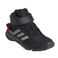 adidas Trail-Laufschuhe Fortatrail EL (Freizeit, All Terrain, Klettverschluss) schwarz/silber/rot Kinder