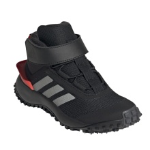 adidas Trail-Laufschuhe Fortatrail EL (Freizeit, All Terrain, Klettverschluss) schwarz/silber/rot Kinder