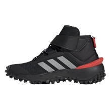 adidas Trail-Laufschuhe Fortatrail EL (Freizeit, All Terrain, Klettverschluss) schwarz/silber/rot Kinder