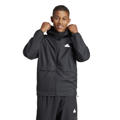 adidas Trainingsjacke City Escape Full Zip Hoodie schwarz Herren