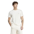 adidas Freizeit-Tshirt Essentials Single Jersey 3-Streifen (100% Baumwolle) weiss Herren
