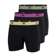 adidas Unterwäsche Boxershorts Brief mehrfarbig schwarz - 3 Stück