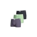 adidas Unterwäsche Boxershorts Trunk Cotton violett/lime/schwarz - 3 Stück