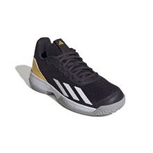 adidas Tennisschuhe Courtflash Allcourt 2024 schwarz/gelb/grau Kinder