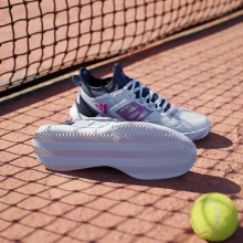 adidas Tennisschuhe adizero Ubersonic 4.1 Clay/Sandplatz/Leichtigkeit 2024 grau/darkblau Herren