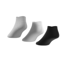 adidas Sportsocken Sneaker Low Cut No Show (Baumwollmix, leicht) weiss/schwarz/grau - 3 Paar