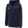 hummel Sport-Kapuzenjacke hmlCORE XK Poly Zip Hood Sweat (Polyester-Sweatstoff) mit Kapuze marineblau Kinder
