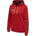 hummel Sport-Kapuzenpullover hmlAUTHENTIC Poly Hoodie (gestrickter Polyester) mit Kapuze rot Damen