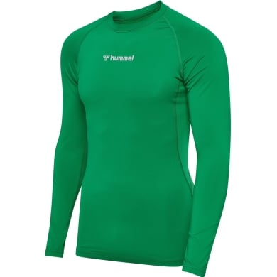 hummel Funktionsunterwäsche Langarmshirt hmlBL Performance Tee grün Herren