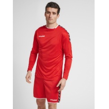 hummel Sport-Langarmshirt hmlAUTHENTIC Poly Jersey (leichter Jerseystoff) rot Herren