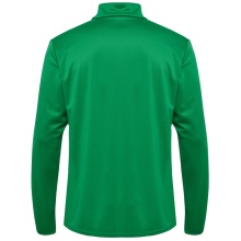 hummel Sport-Langarmshirt hmlESSENTIAL Half-Zip (angenehmes Tragegefühl) grün Herren
