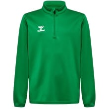 hummel Sport-Langarmshirt hmlESSENTIAL Half-Zip (angenehmes Tragegefühl) grün Kinder