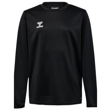 hummel Sport-Langarmshirt hmlESSENTIAL Sweatshirt (Interlock-Stoff) schwarz Kinder