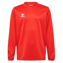 hummel Sport-Langarmshirt hmlESSENTIAL Sweatshirt (Interlock-Stoff) rot Kinder