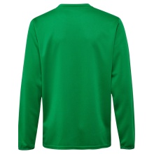 hummel Sport-Langarmshirt hmlESSENTIAL Sweatshirt (Interlock-Stoff) grün Kinder
